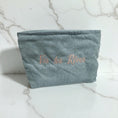 Load image into Gallery viewer, Corduroy Makeup Bag Vis Tes Rêves Blue