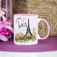 Load image into Gallery viewer, mug paris tower eiffel pink
