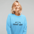 Load image into Gallery viewer, Sweater Blue Chat Va