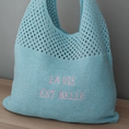 Load image into Gallery viewer, Knitted Wool Tote Bag Customizable Embroidery