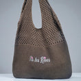 Load image into Gallery viewer, Knitted Wool Tote Bag Brown Vis Tes Rêves