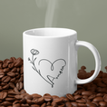 Load image into Gallery viewer, Mug White Amour Heart