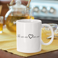 Load image into Gallery viewer, Mug White Tu as Un Coeur en Or