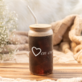 Load image into Gallery viewer, Glass Tumbler Tu as Un Coeur en Or