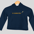 Load image into Gallery viewer, Child Hoodie Navy Tu es Mon Etoile