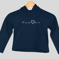Load image into Gallery viewer, Child Hoodie Navy Tu as un Coeur en Or