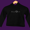 Load image into Gallery viewer, Child Hoodie Black Tu as un Coeur en Or