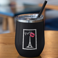 Load image into Gallery viewer, Thermo Black Wine Mug Stamp Paris