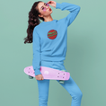 Load image into Gallery viewer, Sweater Blue Merci Beaucoup