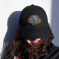 Load image into Gallery viewer, Cap Black La Vie Est Belle Multicolored