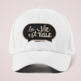 Load image into Gallery viewer, Cap White La Vie Est Belle Black