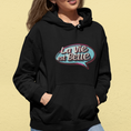 Load image into Gallery viewer, Hoodie Black La Vie Est Belle Bubble