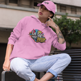 Load image into Gallery viewer, Hoodie Pink La Vie Est Belle Grafitti