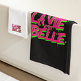 Load image into Gallery viewer, Towel La Vie Est Belle Pink Green