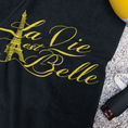 Load image into Gallery viewer, Towel Black La Vie Est Belle