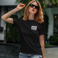 Load image into Gallery viewer, Tee Shirt Black La Vie Est Belle Frame