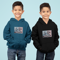 Load image into Gallery viewer, Child Hoodie La Vie Est Belle Pink Blue Light