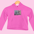 Load image into Gallery viewer, Child Hoodie Pink La Vie Est Belle Pink Blue Light
