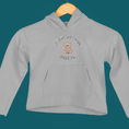 Load image into Gallery viewer, Child Hoodie Gray Teddy Bear Je veux un Calin