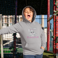 Load image into Gallery viewer, Child Hoodie Gray Bonjour Rabbit