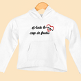 Load image into Gallery viewer, Child Hoodie White Avoir le Coup de Foudre