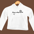Load image into Gallery viewer, Child Hoodie White Donner sa Langue au Chat