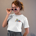 Load image into Gallery viewer, Tee Shirt White Vis Tes Rêves Multicolor