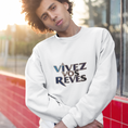 Load image into Gallery viewer, Sweater Vivez Vos Rêves White