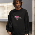 Load image into Gallery viewer, Sweater Black VTR Cherry Blossoms
