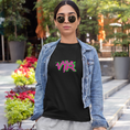 Load image into Gallery viewer, Tee Shirt Black VTR Pink Green Fluorescent