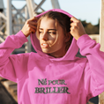 Load image into Gallery viewer, Hoodie Pink Né Pour Briller