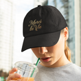 Load image into Gallery viewer, Cap Black Merci La Vie Gold