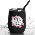 Load image into Gallery viewer, Thermo Wine Mug Black VTR Vis Tes Rêves