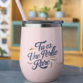 Load image into Gallery viewer, Thermo Wine Mug Light_Pink Tu es Une Perle Rare