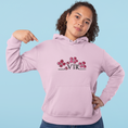 Load image into Gallery viewer, Hoodie VTR Flowers pink