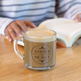 Load image into Gallery viewer, Glass Mug Amour Pardon Merci