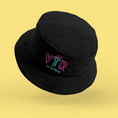 Load image into Gallery viewer, Hat Bob Black VTR Vis Tes Rêves Blue And Pink