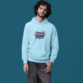 Load image into Gallery viewer, Hoodie Blue Busan Je t'Aime Mountain