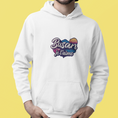 Load image into Gallery viewer, Hoodie White Busan Je t'Aime Mountain