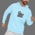 Load image into Gallery viewer, Hoodie Blue Ca Roule Ma Poule