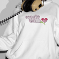 Load image into Gallery viewer, Hoodie White Ecoute Ton Coeur