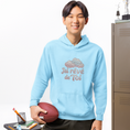 Load image into Gallery viewer, Hoodie Blue j'ai Rêvé de Toi