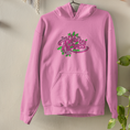 Load image into Gallery viewer, Hoodie Pink Vis Tes Rêves Green Pink