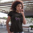 Load image into Gallery viewer, Tee Shirt Black J'Adore la Vie Color