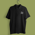 Load image into Gallery viewer, Polo Shirt Black Ca Roule Ma Poule