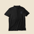 Load image into Gallery viewer, Polo Shirt Black Je Renais de Mes Cendres Phoenix