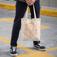 Load image into Gallery viewer, Canvas Tote Bag White Je n'ai Peur de Rien