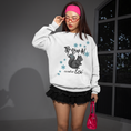 Load image into Gallery viewer, Sweater White Serre Moi Fort Contre Toi in French Korea
