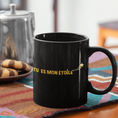 Load image into Gallery viewer, Mug Tu es Mon Etoile black