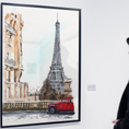 Load image into Gallery viewer, Official Watercolor Painting of Car And Eiffel Tower